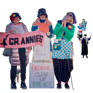 『忿怒婆婆們』的圍裙<br> Raging Grannies’ apron